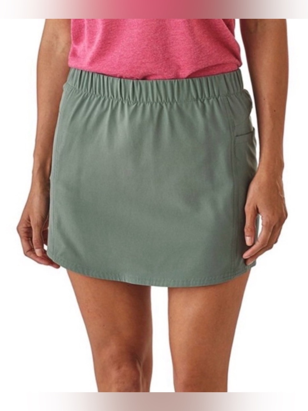 Patagonia Happy Hike Skort in Hemlock Green - Size Small